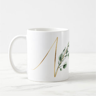 Tasse des initiales des fêtes d'hiver