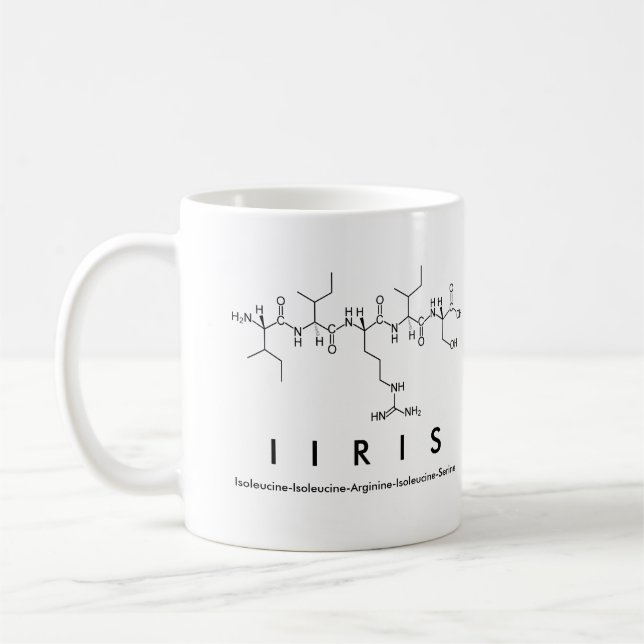 Tasse des Iris-Peptids (Links)
