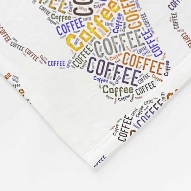 Tasse des Kaffees Fleecedecke (Ecke)