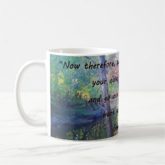 Tasse des Kaffees für den Jäger w Genesis