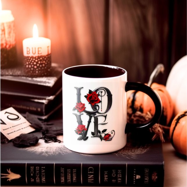 Tasse des Kaffees, gotische Liebe (Von Creator hochgeladen)