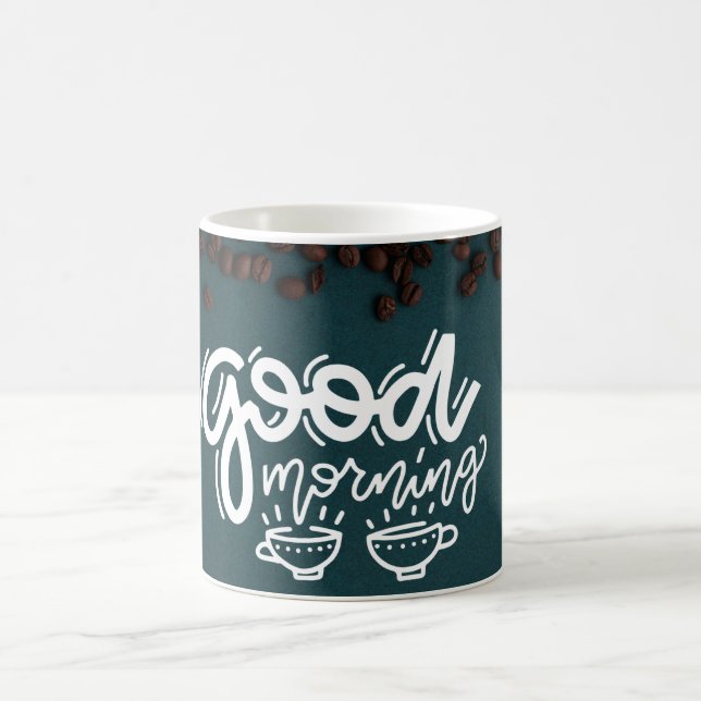 "Tasse des Kaffees: Ihr Begleiter am Morgen" Kaffeetasse (Mittel)
