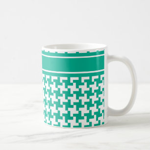 Tasse des Kaffees, Karo des Smaragdgrünen Hogzahs
