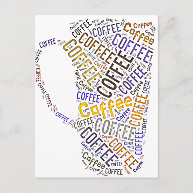 Tasse des Kaffees Postkarte (Vorderseite)