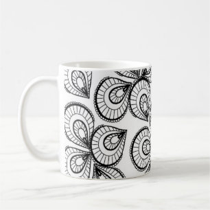 Tasse des Kaffees - Schwarz-Weiß-Design