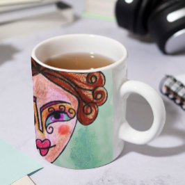 Tasse des Kaffees (Whimsical Woman - 01)