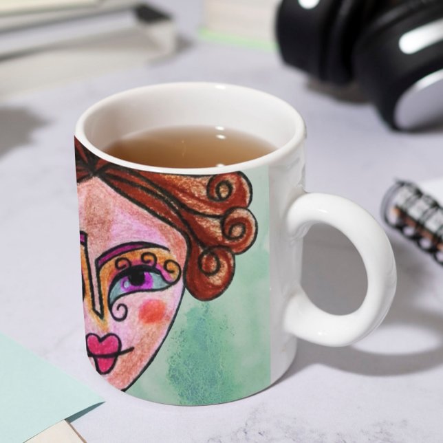 Tasse des Kaffees (Whimsical Woman - 01) (Von Creator hochgeladen)