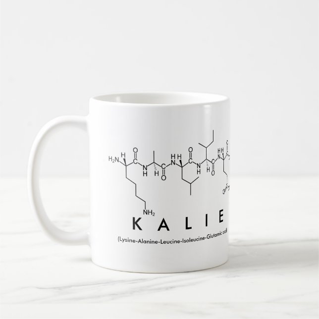 Tasse des Kalie-Peptids (Links)