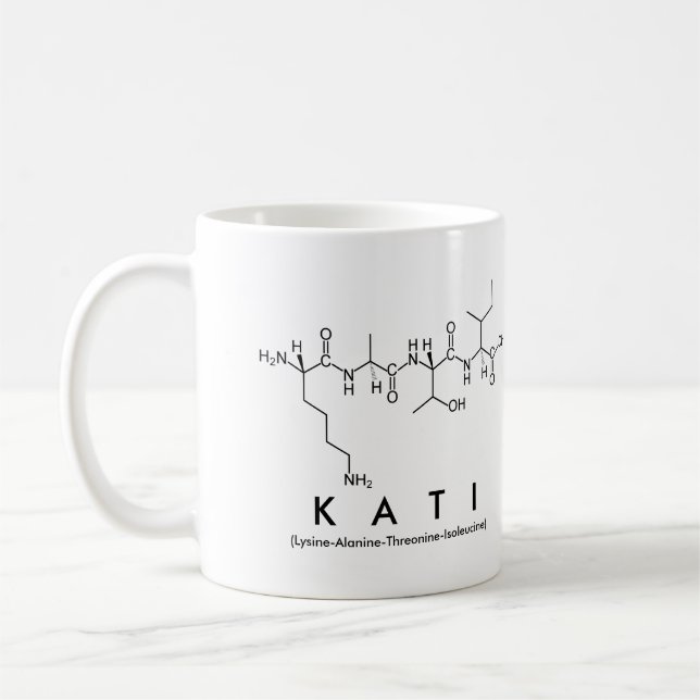 Tasse des Kati-Peptids (Links)