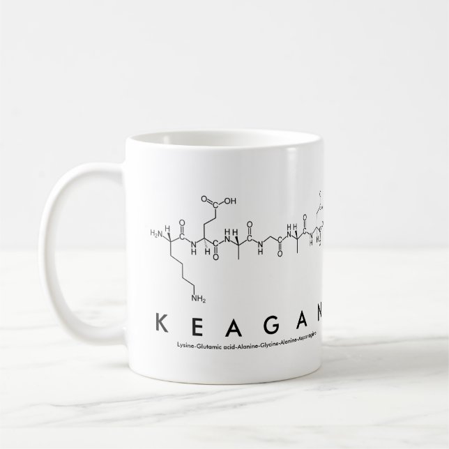 Tasse des Keagan-Peptids (Links)