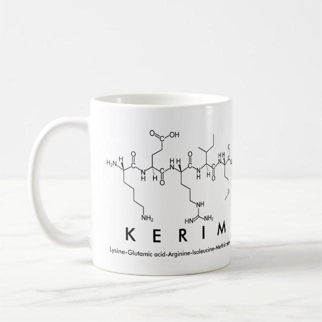Tasse des Kerim-Peptids (Links)