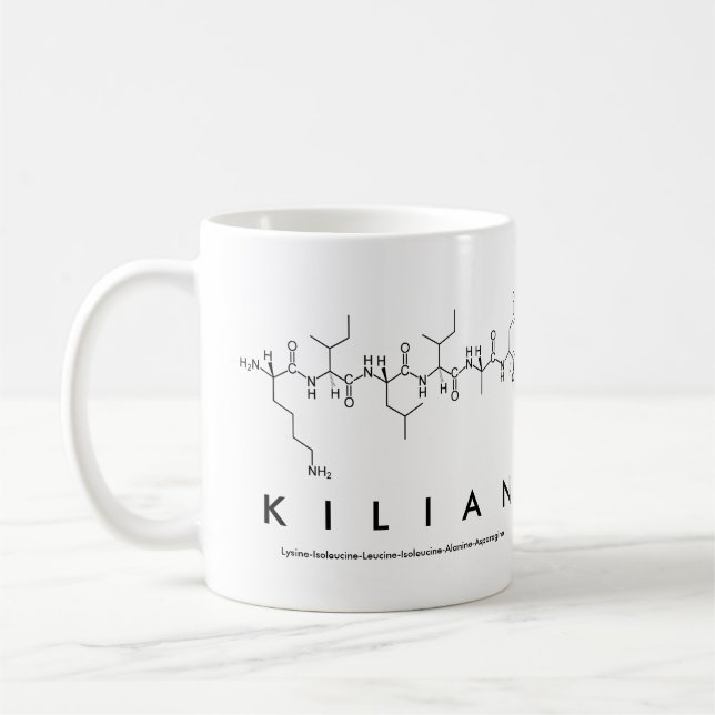Tasse des Kilian-Peptids (Links)