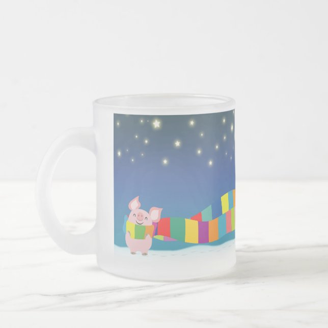 Tasse des kleinen Schweins Weihnachts (Links)