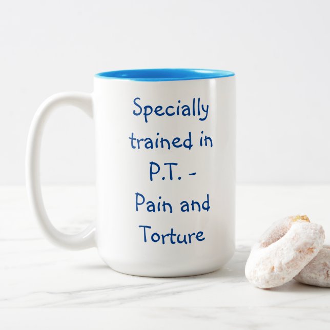 Tasse des körperlichen Therapeuten (Mit Donut)