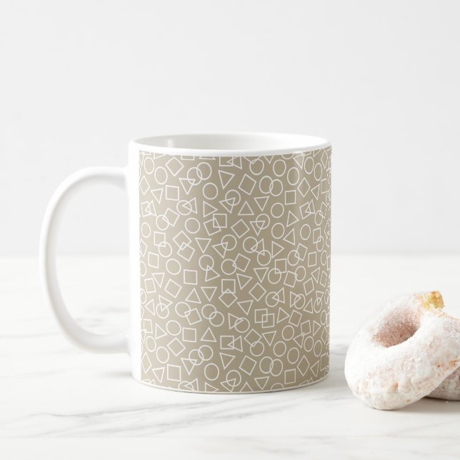 Tasse des Kreisdreiecks (Mit Donut)
