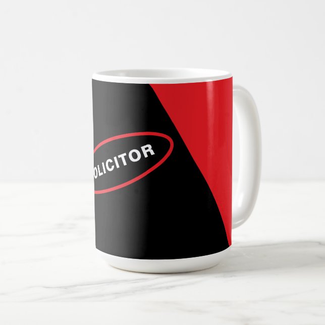 Tasse des künstlerischen Designs für Anwalt (VorderseiteRechts)