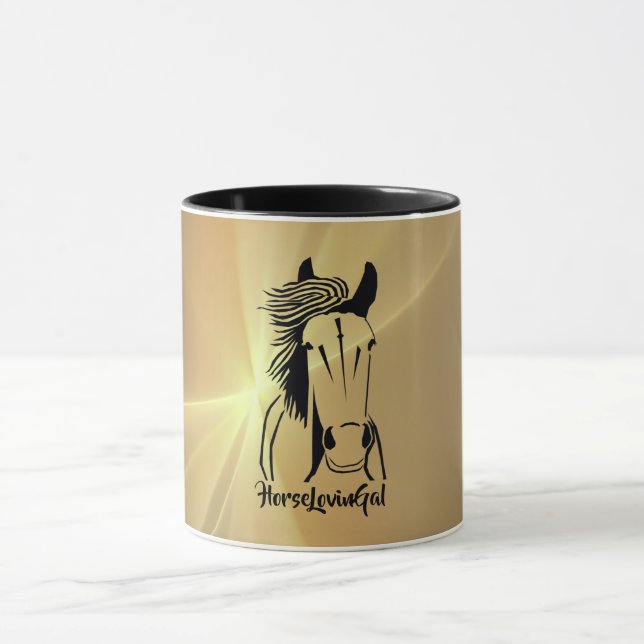 Tasse des Kunstpferdes Lovin' Gal (Zentrum)