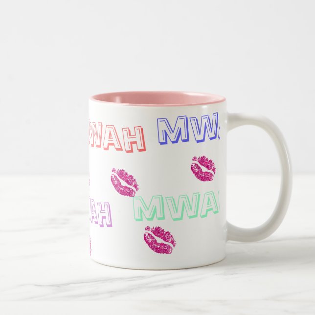 Tasse des Kuss-(Mwah) (Rechts)