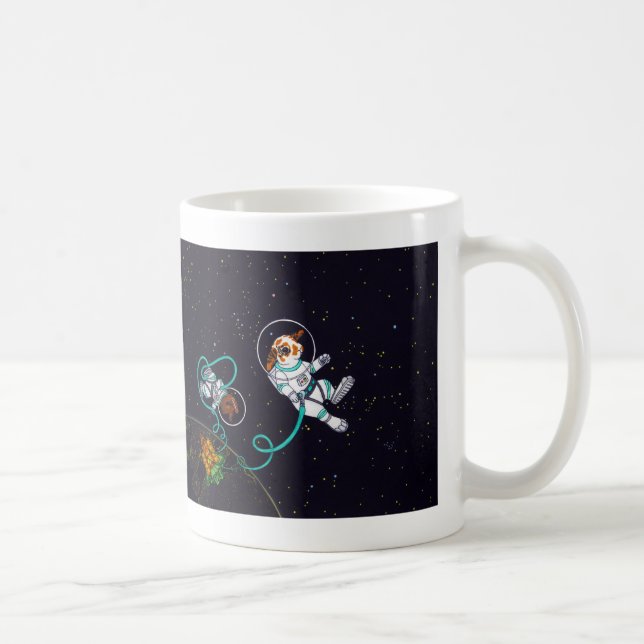 Tasse des lapins 11oz de l'espace (Droite)