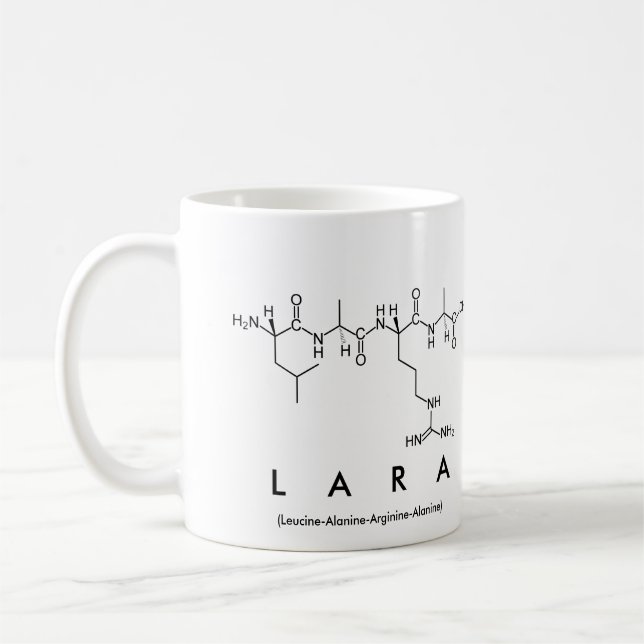 Tasse des Lara-Peptids (Links)
