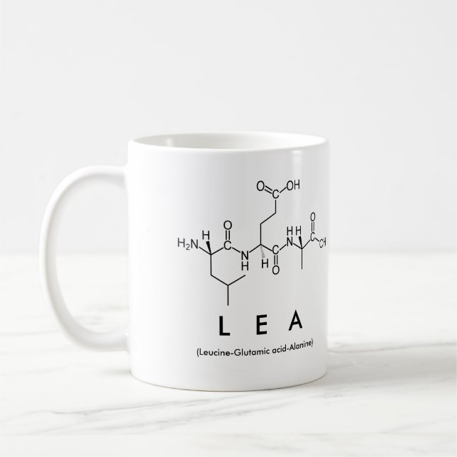Tasse des Lea-Peptids (Links)