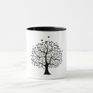 Tasse des Lebens Schwarz und Weiß für eine gute Ge