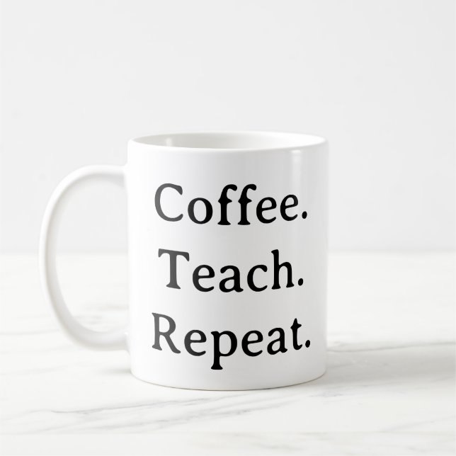 Tasse des Lehrers - Beipackzettel (Links)