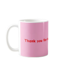 Tasse des Lehrers rosa