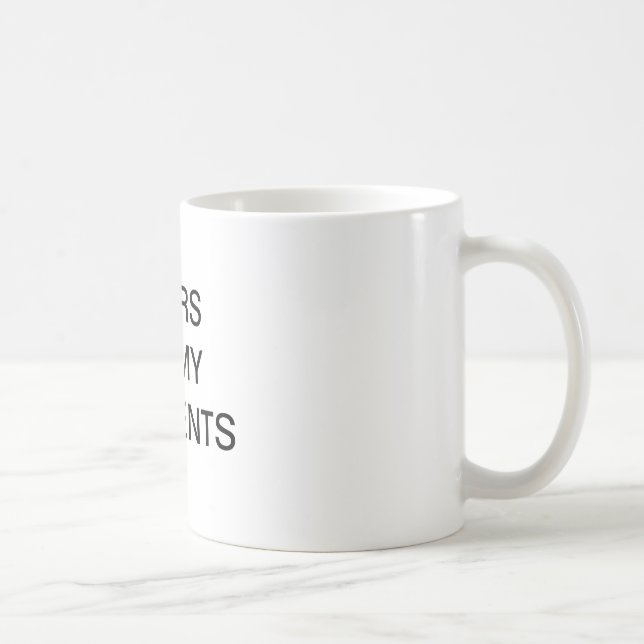 Tasse des lustigen Lehrers - "Tränen meiner Schüle (Rechts)