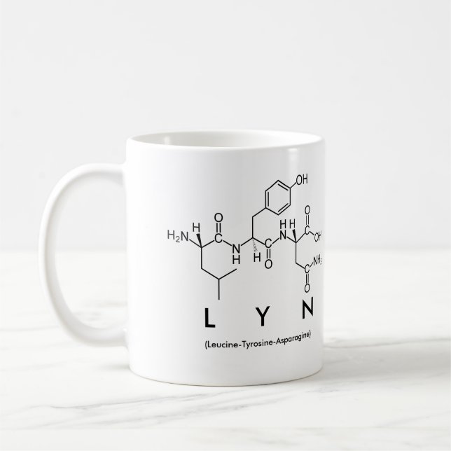 Tasse des Lyn-Peptids (Links)