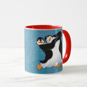 Tasse des manchots dansants d'hiver