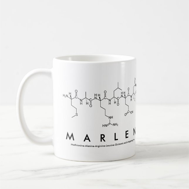 Tasse des Marlen-Peptids (Links)