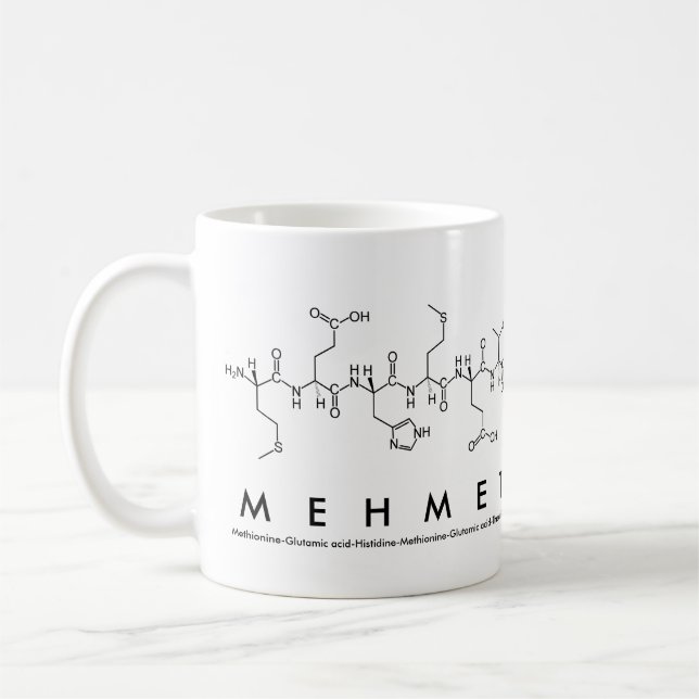 Tasse des Mehmet-Peptids (Links)