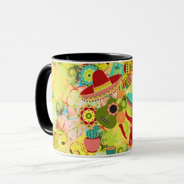 Tasse des mexikanischen Street Party (Vorderseite Links)