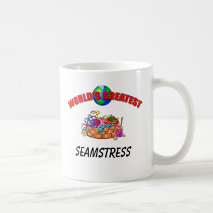 Tasse des mondes d'ouvrière couturière la plus