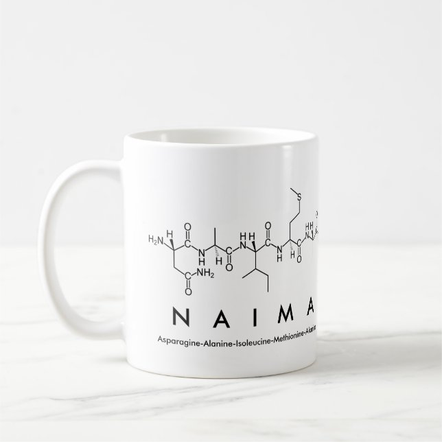 Tasse des Naima-Peptids (Links)