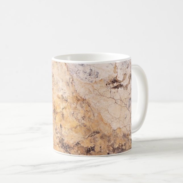 Tasse des Natursteinmusters (VorderseiteRechts)