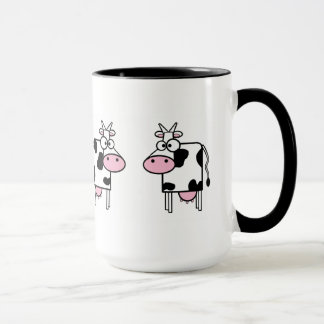 Tasse des niedlichen Kuh-Cartoon