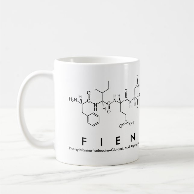 Tasse des Peptids (Links)
