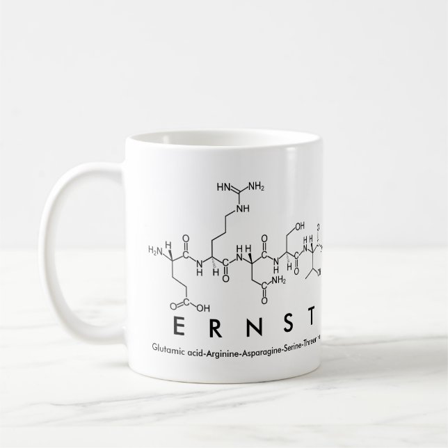 Tasse des Peptids Ernst (Links)
