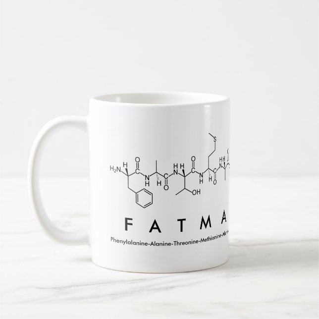 Tasse des Peptids Fatma (Links)