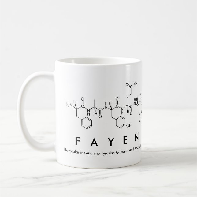 Tasse des Peptids Fayen (Links)