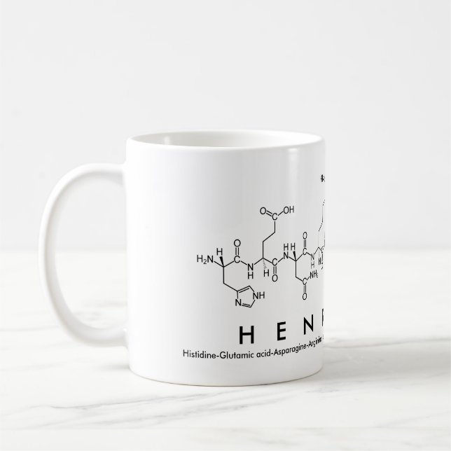 Tasse des Peptids Henriette (Links)