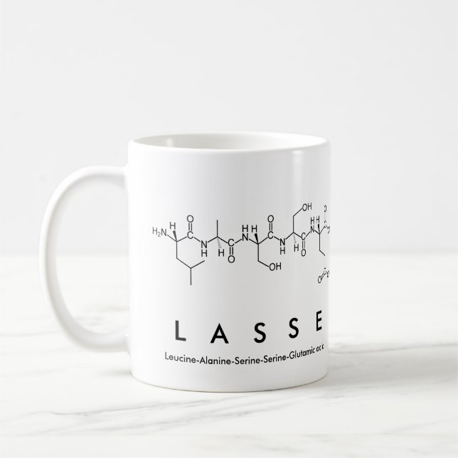 Tasse des Peptids Lasse (Links)