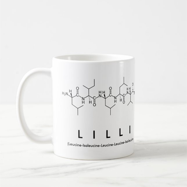 Tasse des Peptids Lilli (Links)