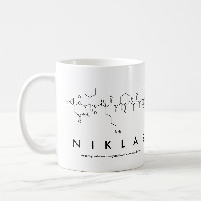 Tasse des Peptids Niklas (Links)