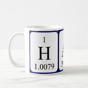 Tasse des Periodennamens