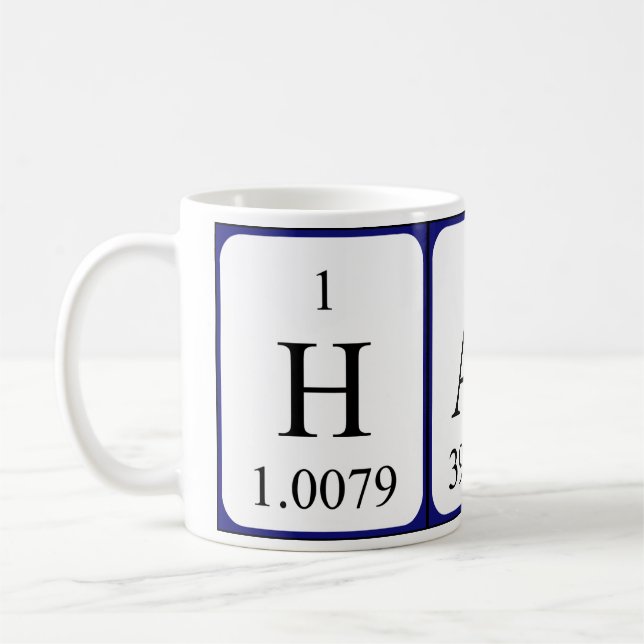 Tasse des Periodennamens (Links)