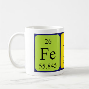 Tasse des periodischen Tabellennamens