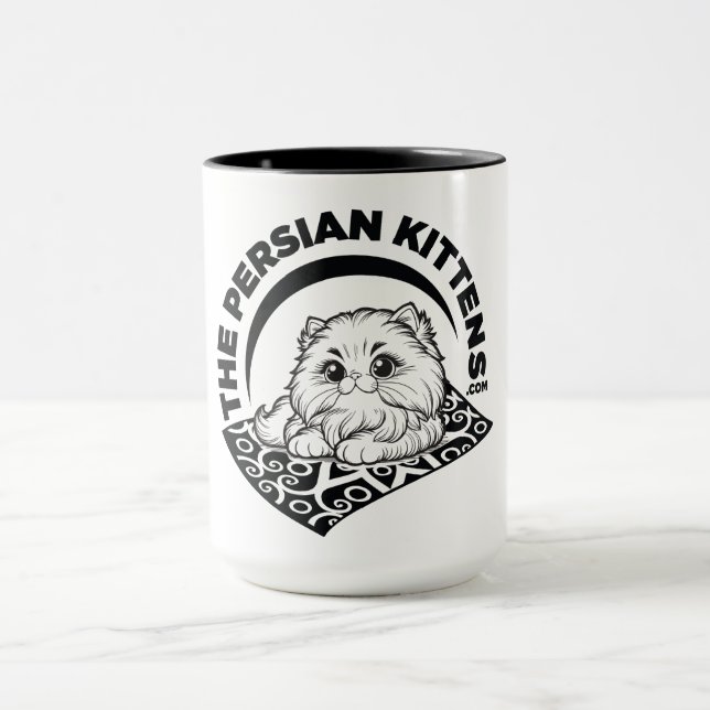 Tasse des persischen Kätzchens 1 (Zentrum)